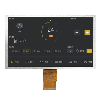 7 بوصة 40 دبوس LVDS TFT شاشة LCD CTP اختياري شاشة 1024x600 بكسل