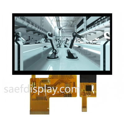 4.3" 1000nit IPS TFT LCD 480×272 RGB RGB لمسة سعة RGB 24 بت متوازية -30 درجة مئوية إلى +80 درجة مئوية (الولايات المتحدة / ألمانيا)