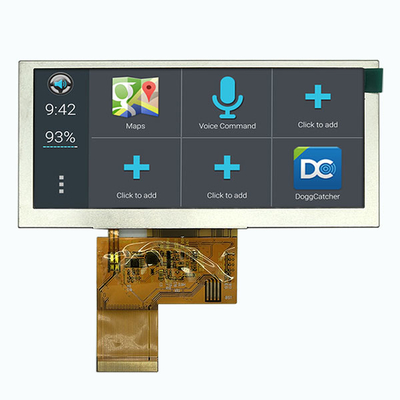 شاشة TFT LCD مقاس 800 × 320 بار مقاس 4.6 بوصة مزودة بتقنية اللمس بالسعة PCAP