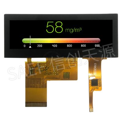 480x128 3.9 بوصة RGB TFT وحدة LCD مع شاشة تعمل باللمس بالسعة 40 دبوس