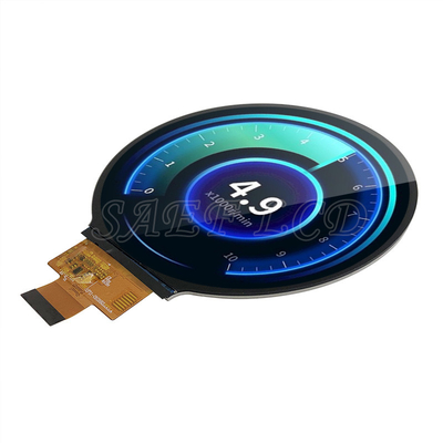 شاشة LCD TFT مستديرة 4 بوصات ، شاشة LCD دائرية ذات الدرجة السيارات مع واجهة MIPI ، 500-1000 نايت من الوضوح لوحة التحكم في السيارة