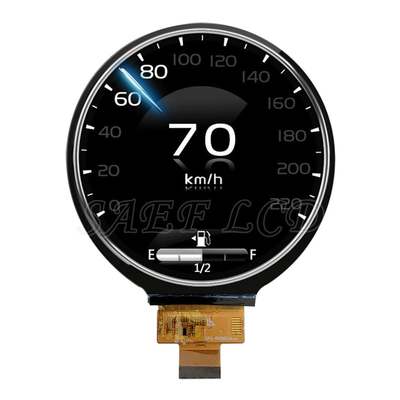 شاشة TFT LCD دائرية ذات 4 بوصات ذات مستوى السيارات مع سطع سطعي 1000 نيت