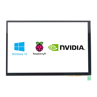 300cd / m2-1000cd / m2 شاشة تعمل باللمس PCAP 10.1 بوصة HDMI مع متوافق مع Raspberry Pi