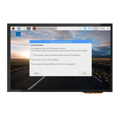 300cd / m2-1000cd / m2 شاشة تعمل باللمس PCAP 10.1 بوصة HDMI مع متوافق مع Raspberry Pi