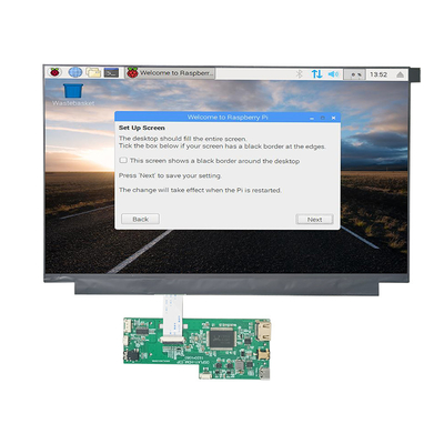 شاشة 13.3 بوصة 1920x1080 FHD Raspberry Pi HDMI TFT LCD مع PCAP بالسعة