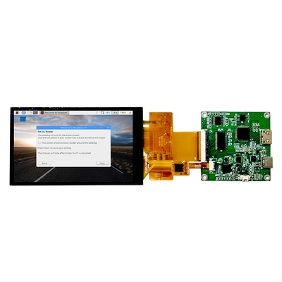 شاشة لمس سعوية HDMI Raspberry Pi 4 Dsi 4.3 بوصة 800 × 480 زاوية مشاهدة كاملة