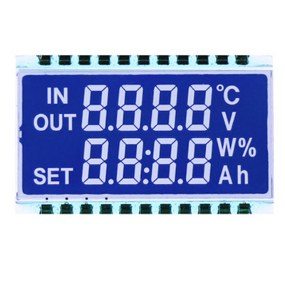 شاشة LCD شاشة قطعة مستديرة ثمانية الأطراف كوب الماء VA سبعة قطاعات شاشة LCD لدرجة الحرارة والرطوبة شاشة LCD