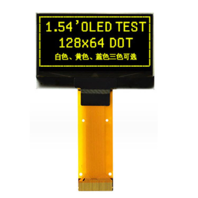 1.54 بوصة OLED SSD1309 شاشة أحادية اللون مع واجهات SPI موازية و 4 أسلاك