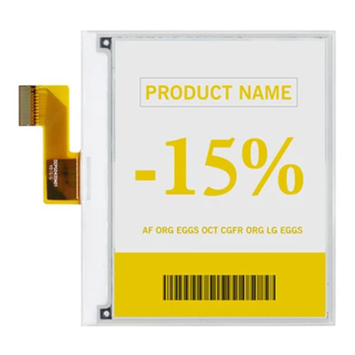 400×300 نقطة 4.2 بوصة ثابتة 3 ألوان E- Ink Screen E- Paper Label طاقة فائقة منخفضة E- Paper