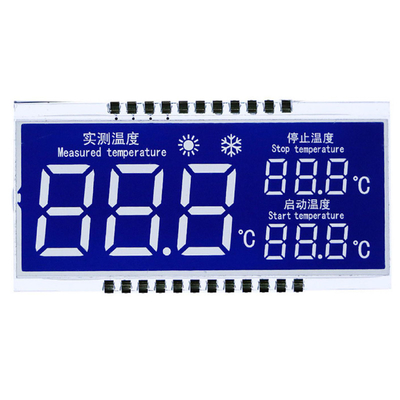 لوحة LCD STN المخصصة، وضع STN الأزرق/الخلفية الأحرف البيضاء/مظاهر الخطوط، اتصال الدبوس المعدني