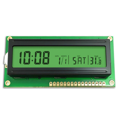 لوحة LCD مخصصة، أداة التحكم في درجة الحرارة أحادية اللون تخزين الطاقة طاقة LCD، STN شريحة LCD صفراء خضراء