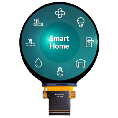 2.8 بوصة 480x480 وحدة عرض LCD TFT مستديرة مع Tst -30 °C إلى 80 °C و 40pin ST7701S SPI واجهة RGB