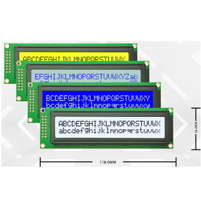 24 شخصية 2 سطر 24x2 شخصية LCM وحدة 5V FSTN الوضع الأزرق / الرمادي AIP31066 أو مكافئ جهاز التحكم IC