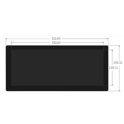 شريط شاشة LCD 12.3 بوصة مع CTP ، واجهة HDMI تدعم Raspberry Pi ، ويندوز ، Jetson Nano
