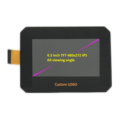 شاشة PCAP TFT 4.3 بوصة الصين TFT شاشة LCD الرسومية 480 * 272 IPS RGB 40 دبوس مع شاشة لمس سعة
