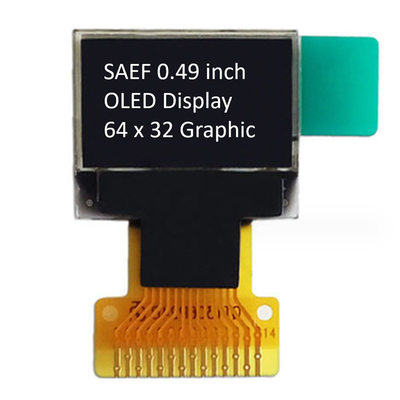 0.49 بوصة OLED شاشة وحدات 64x32 الرسومات شاشة الصناعية