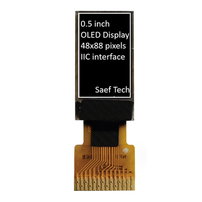 0.5 بوصة OLED عرض وحدات 88x48 بكسل مصفوفة سلبية مع واجهة I2C