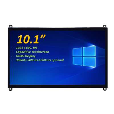 10.1" 1024x600 IPS PCAP شاشة لمسة سعة TFT LCD دعم HDMI