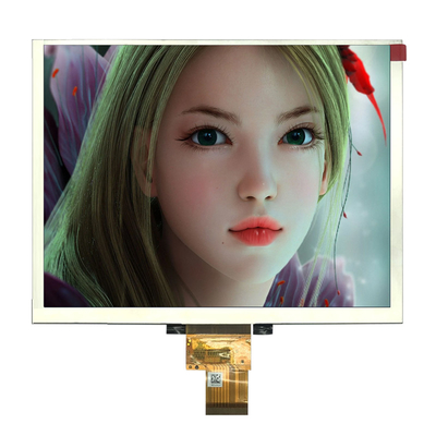 طلاء صلب شاشة TFT صناعية 8 بوصة 800 × 600 نقطة 24 بت RGB 50 دبوس