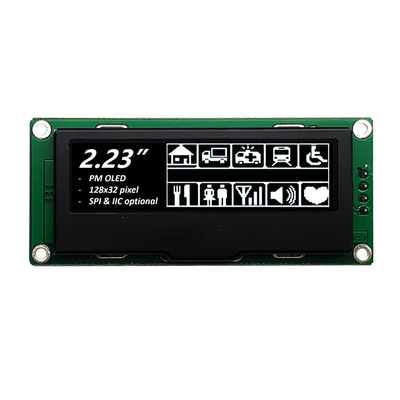 128×32 نقطة OLED وحدة عرض الرسومات 2.23 بوصة واجهة SPI
