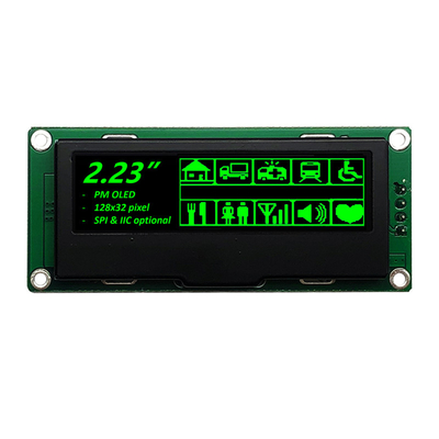 128×32 نقطة OLED وحدة عرض الرسومات 2.23 بوصة واجهة SPI