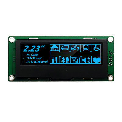 128×32 نقطة OLED وحدة عرض الرسومات 2.23 بوصة واجهة SPI