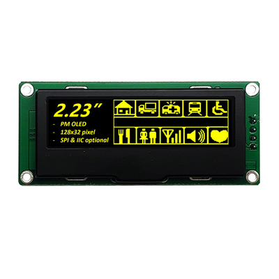 128×32 نقطة OLED وحدة عرض الرسومات 2.23 بوصة واجهة SPI