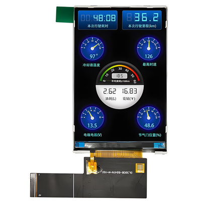 وحدة عرض TFT LCD مقاس 3.5 بوصة 320x480 HVGA IPS زاوية عرض كاملة مع واجهة RGB / MCU / SPI واجهة TFT Lcd