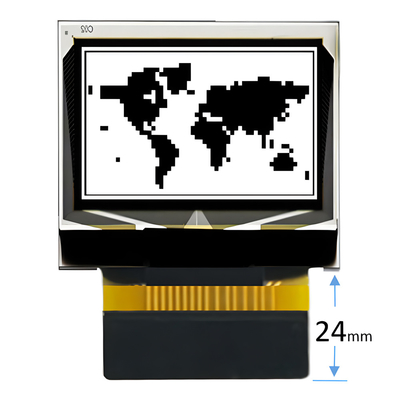 0.42 بوصة شاشة OLED صغيرة 72x40 الرسومات ZIF اتصال SPI و IIC واجهة