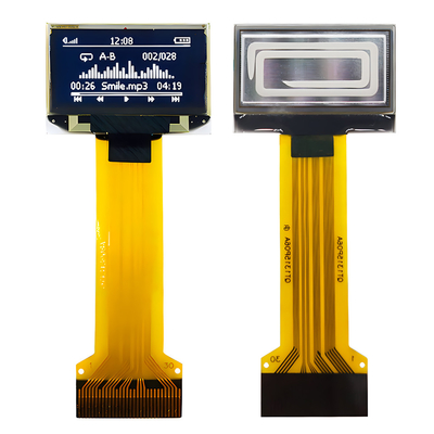 0.96 بوصة 30 دبوس ZIF Connector OLED شاشة رقيقة 128x64 Dot Matrix SPI واجهة I2C