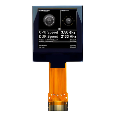 20 دبوس 1.12 بوصة وحدات العرض OLED 128x128 40 ملم طول ZIF رابط موازي SPI I2C