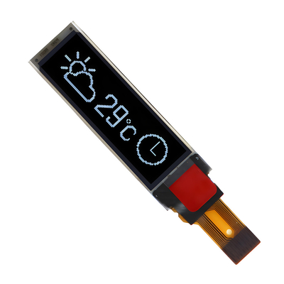 0.87 بوصة وحدة شاشة OLED رقيقة 128x32 بكسل واجهة I2C النص الأبيض / الأزرق