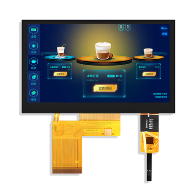 4.3 بوصة 800x480 نقطة PCAP TFT العرض الملمس الكهربائي واجهة RGB