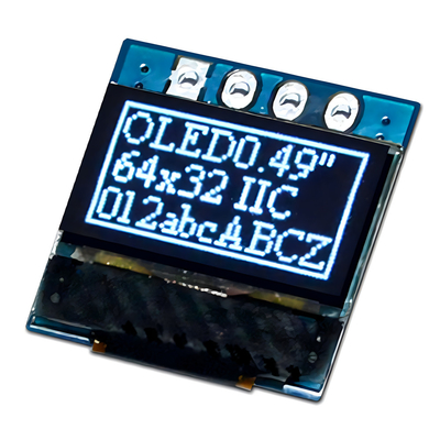 0شاشة OLED الرسومية مقاس 49 بوصة مع 4 دبوسات رأسية SSD1315 دعم واجهة I2C