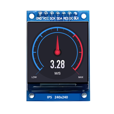 1.3" 1.33 بوصة TFT شاشة LCD 240x240 بكسلات SPI محرك واجهة محيطية متسلسلة