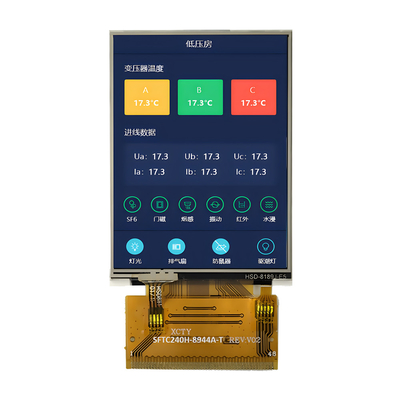 إمدادات مصنع TFT LCD 2.4 بوصة QVGA 240x320 نقطة MCU&RGB واجهة مع RTP