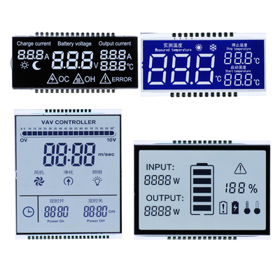 شاشة LCD مخصصة TN/HTN/STN/FSTN/VA قطعة أحادية اللون شخصية الرسومات COG Dot Matix شاشة LCD
