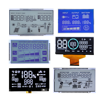 شاشة LCD مخصصة TN/HTN/STN/FSTN/VA قطعة أحادية اللون شخصية الرسومات COG Dot Matix شاشة LCD