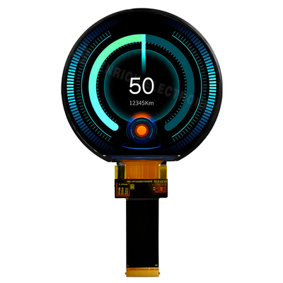 OEM 3.6 بوصة موديل شاشة LCD TFT مستديرة مع 544 * 506 وضوح واجهة RGB