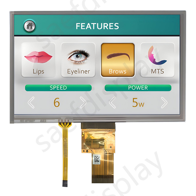 شاشة عرض أجهزة التجميل TFT LCD 9 بوصة 800x480 نقطة واجهة RGB مع RTP