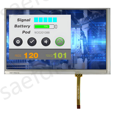 شاشة LCD TFT 7 بوصة Innolux AT070TN83 800x480 نقاط 40 دبوس واجهة RGB مع RTP