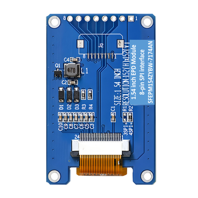 شاشة SPI E-Ink 1.5 بوصة أسود وأبيض 152x152 نقطة 1.54" شاشة ورق إلكتروني