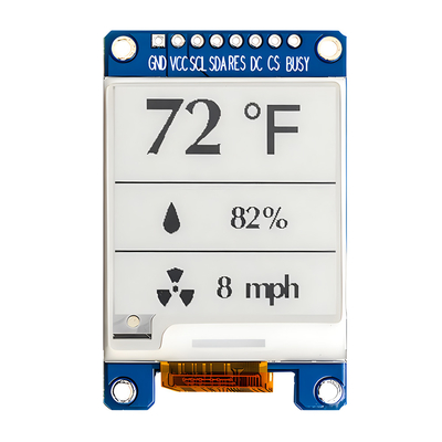 شاشة SPI E-Ink 1.5 بوصة أسود وأبيض 152x152 نقطة 1.54" شاشة ورق إلكتروني