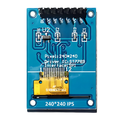 واجهة SPI المتسلسلة 1.3 بوصة IPS TFT LCD 240x240 نقطة مع 7 دبوس الرأس PCB