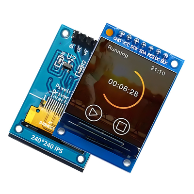 1.3" SPI TFT LCD Module Screen ST7789 240x240 3.3V 65K كامل اللون 51 STM32 لـ Arduino