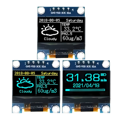 0.96 بوصة 128x64 نقطة مصفوفة OLED شاشة وحدة 4-البين واجهة I2C