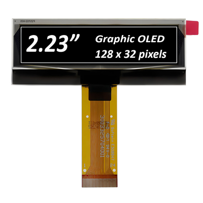 2.23 بوصة OLED عرض وحدة 128 * 32 نقطة مصفوفة PMOLED شاشة SSD1305 سائق 24Pin