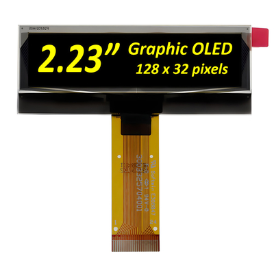 2.23 بوصة OLED عرض وحدة 128 * 32 نقطة مصفوفة PMOLED شاشة SSD1305 سائق 24Pin
