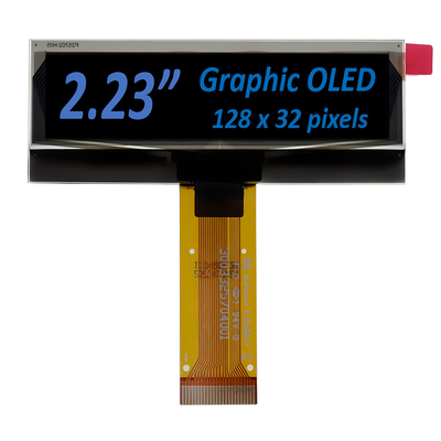 2.23 بوصة OLED عرض وحدة 128 * 32 نقطة مصفوفة PMOLED شاشة SSD1305 سائق 24Pin