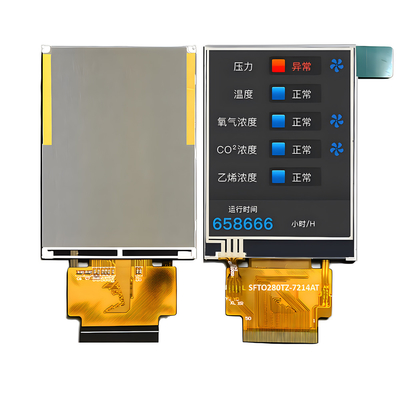 1000 نيت 2.8 بوصة TFT LCD عالية الوضوح 240 X 320 نقطة IPS MCU و RGB واجهة